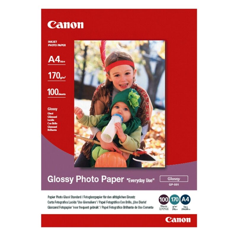 Φωτογραφικό Χαρτί CANON A4 Glossy 170g/m² 100 Φύλλα (0775B001) (CAN-GP-501A4) Φωτογραφικό Χαρτί CANON A4 Glossy 170g/m² 100 Φύλλα (0775B001) (CAN-GP-501A4)