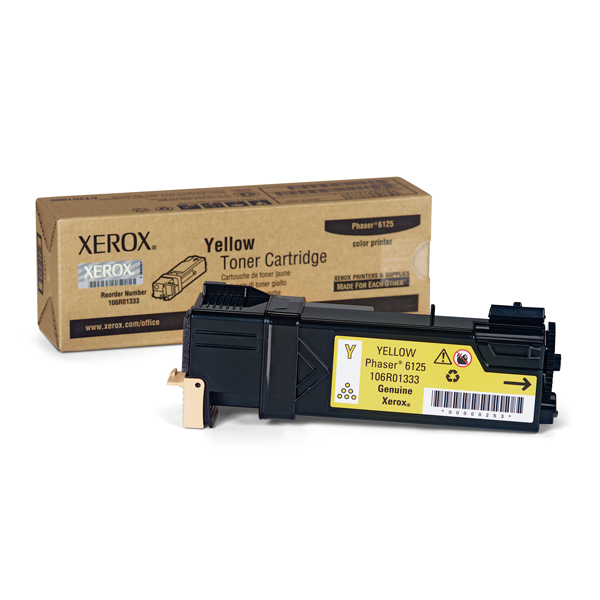 XEROX PHASER 6125 YELLOW TONER (106R01333) (XER106R01333) XEROX PHASER 6125 YELLOW TONER (106R01333) (XER106R01333)