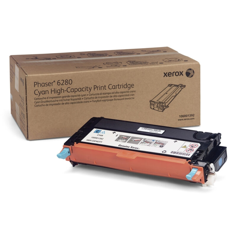 XEROX PHASER 6280/VN/VDN/DN/N HC CYAN TONER (5.9k) (106R01392) (XER106R01392) XEROX PHASER 6280/VN/VDN/DN/N HC CYAN TONER (5.9k) (106R01392) (XER106R01392)