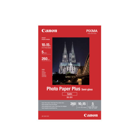 Φωτογραφικό Χαρτί CANON Semi-Gloss 10 x15cm 260g/m² 5 φύλλα (1686B072) (CAN-SG-201)
