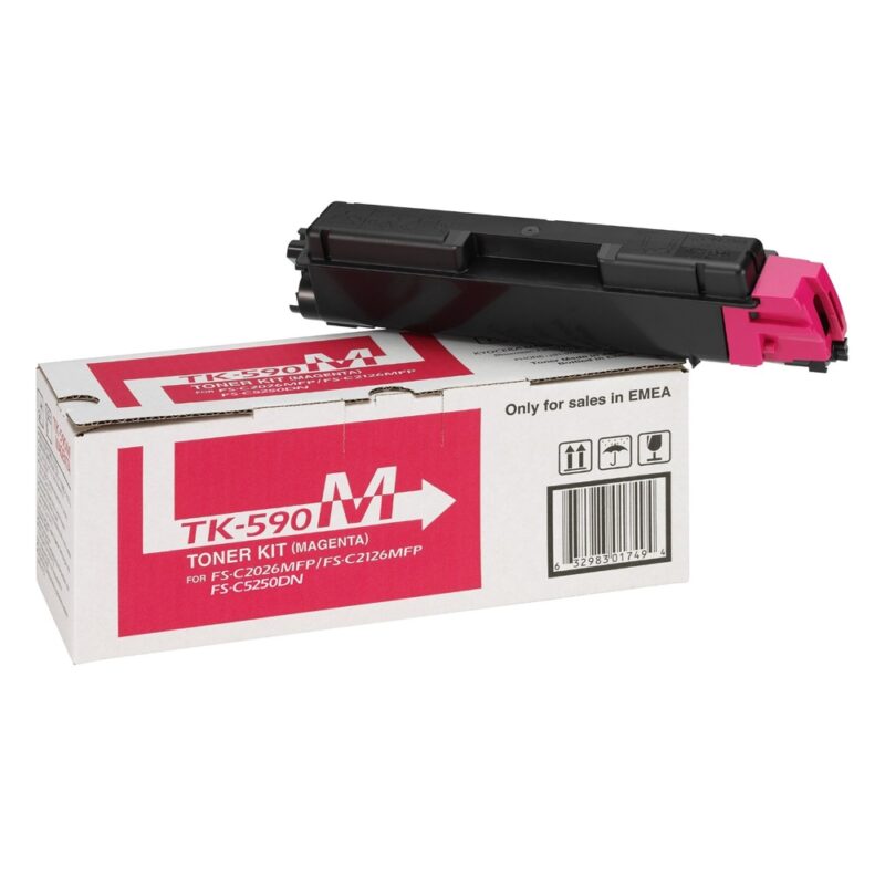 KYOCERA FS C2026MFP ECOSYS P6026CDN/M6026CDN/M6526CDN/M6026CIDN/M6526CIDN MAGENTA TONER (5k) (TK-590M) (KYOTK590M)