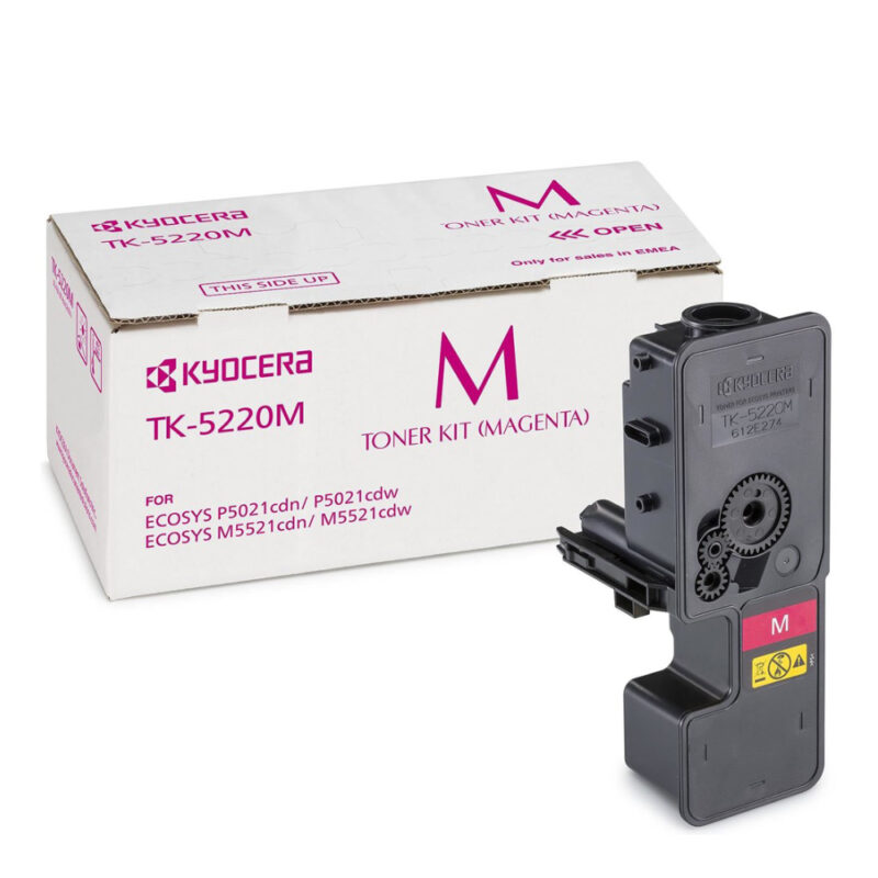 KYOCERA ECOSYS M5521MFP/P5021 TONER MAGENTA (TK-5220M) (KYOTK5220M) KYOCERA ECOSYS M5521MFP/P5021 TONER MAGENTA (TK-5220M) (KYOTK5220M)