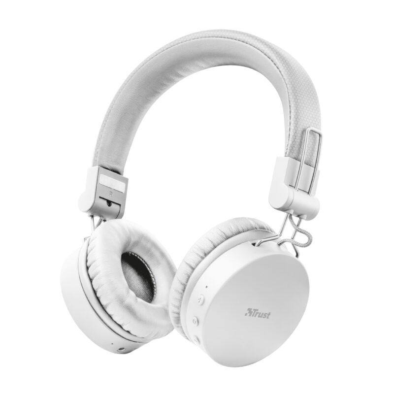 Trust Tones Bluetooth Wireless Headphones - white (23909) (TRS23909) Trust Tones Bluetooth Wireless Headphones - white (23909) (TRS23909)