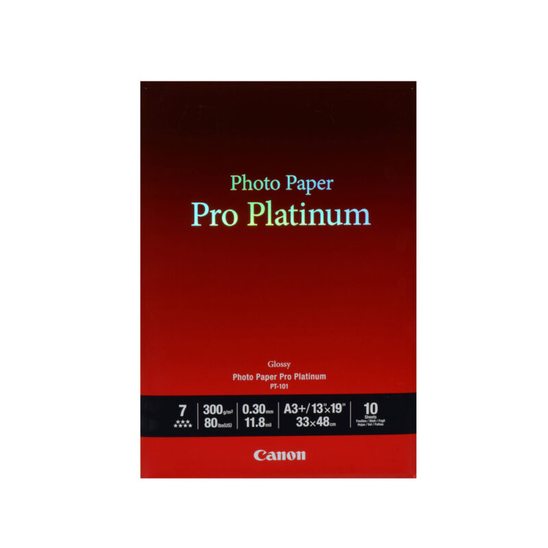 Φωτογραφικό Χαρτί Pro Platinum CANON A3+ 300g/m² Glossy 10 Φύλλα (2768B018) (CAN-PT-101-A3) Φωτογραφικό Χαρτί Pro Platinum CANON A3+ 300g/m² Glossy 10 Φύλλα (2768B018) (CAN-PT-101-A3)