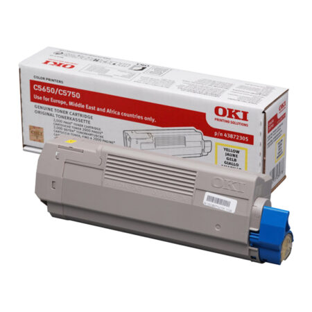 OKI C5650/C5750 TNR YEL. 2K (43872305) (OKI-5650-Y)
