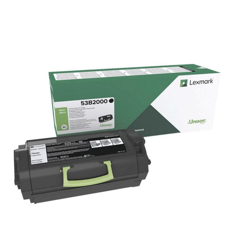 LEXMARK MS817/MS818 TONER BLACK 11K (53B2000) (LEX53B2000) LEXMARK MS817/MS818 TONER BLACK 11K (53B2000) (LEX53B2000)