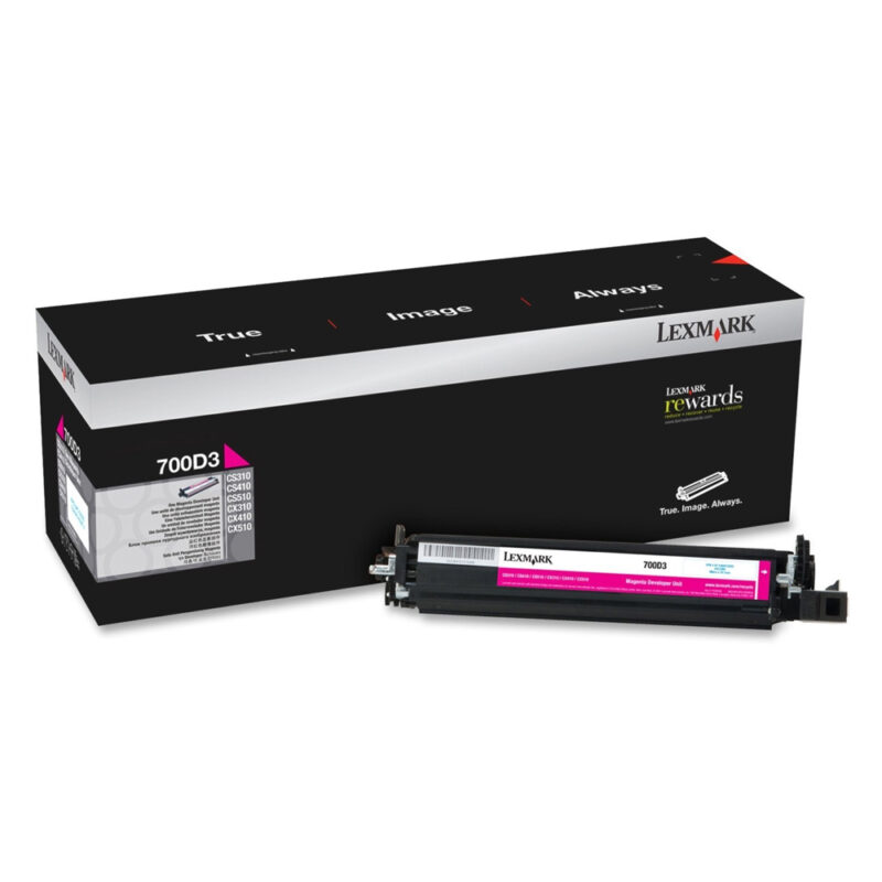 LEXMARK 700D3 DEVELOPER UNIT MAGENTA (40k) (70C0D30) (LEX70C0D30) LEXMARK 700D3 DEVELOPER UNIT MAGENTA (40k) (70C0D30) (LEX70C0D30)