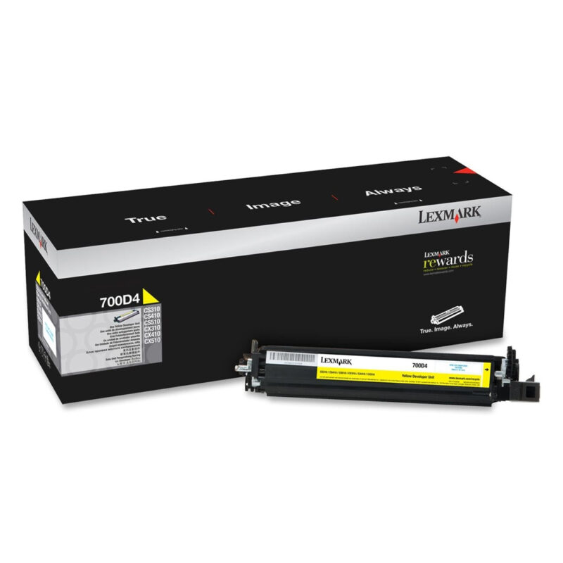 LEXMARK 700D4 DEVELOPER UNIT YELLOW (40k) (70C0D40) (LEX70C0D40) LEXMARK 700D4 DEVELOPER UNIT YELLOW (40k) (70C0D40) (LEX70C0D40)