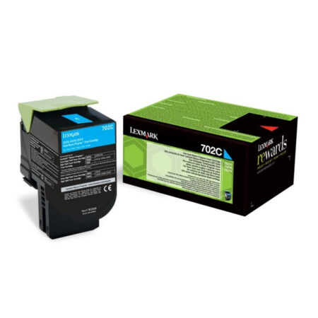 LEXMARK CS310/410/510 CYAN TONER CRTR SC (702C) RETURN 1k (70C20C0) (LEX70C20C0)