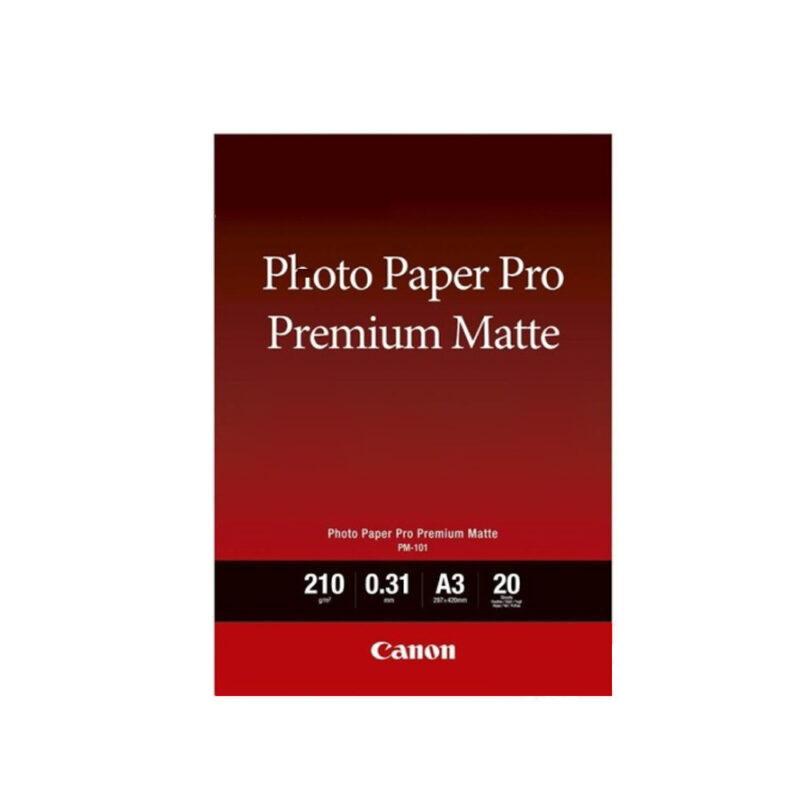 Φωτογραφικό Χαρτί CANON Premium Matte A3 210g/m² 20 φύλλα (8657B006AA) (CAN-PM101A3) Φωτογραφικό Χαρτί CANON Premium Matte A3 210g/m² 20 φύλλα (8657B006AA) (CAN-PM101A3)