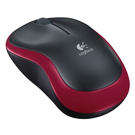 Logitech M185 Optical Mouse (Red