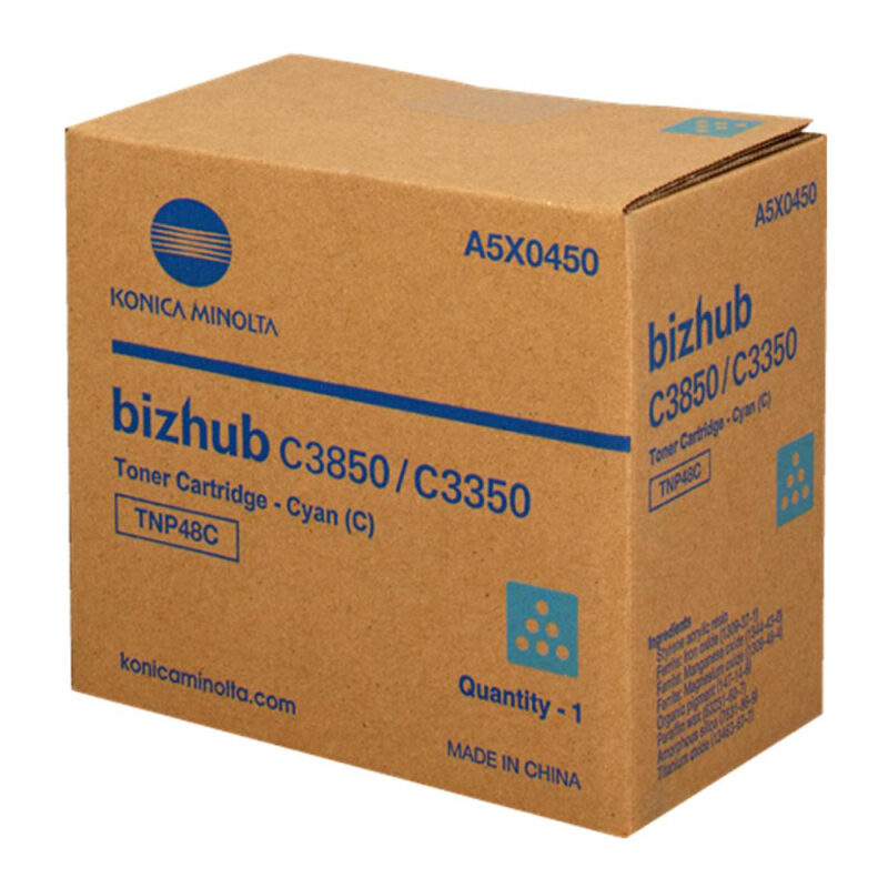 KONICA MINOLTA BIZHUB C3350/3850/FS TONER CYAN (A5X0450) (MINTNP48C) KONICA MINOLTA BIZHUB C3350/3850/FS TONER CYAN (A5X0450) (MINTNP48C)