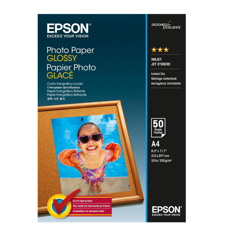 Φωτογραφικό Χαρτί EPSON A4 Glossy 200 g/m² 50 Φύλλα (C13S042539) (EPSS042539) Φωτογραφικό Χαρτί EPSON A4 Glossy 200 g/m² 50 Φύλλα (C13S042539) (EPSS042539)