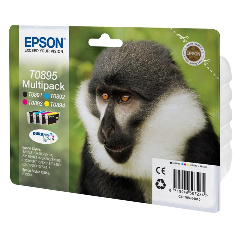 Epson Μελάνι Inkjet T0895 Multipack (C13T08954010) (EPST089540) Epson Μελάνι Inkjet T0895 Multipack (C13T08954010) (EPST089540)