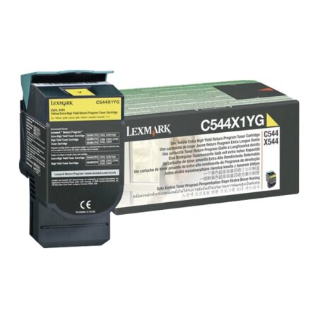 LEXMARK C544/X544 HC YELLOW TNR (4k) (C544X1Y) (LEXC544X1Y)
