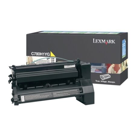LEXMARK C780/782 HC YELLOW TONER (10k) (C780H1YG) (LEXC780H1YG)