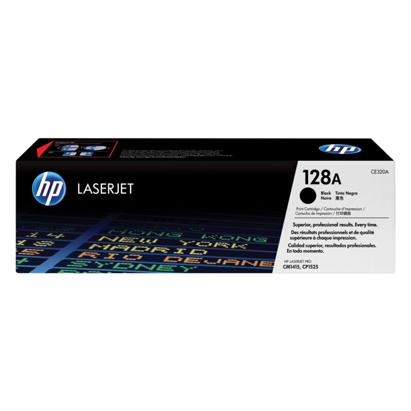 HP 128A LaserJet CP1525/CM1415 Black Toner (CE320A) (HPCE320A)