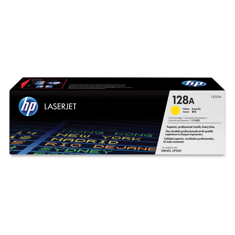 HP 128A LaserJet CP1525/CM1415 Yellow Toner (CE322A) (HPCE322A)