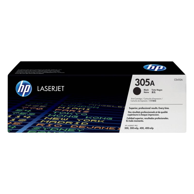 HP LaserJet PRO 300/400 305A Black Toner (CE410A) (HPCE410A) HP LaserJet PRO 300/400 305A Black Toner (CE410A) (HPCE410A)