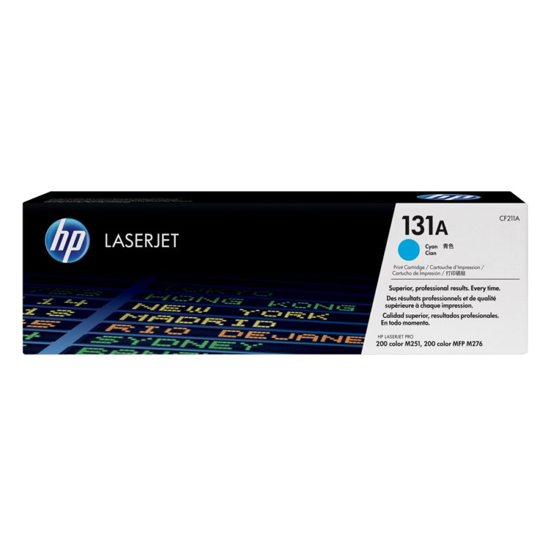 HP 131A LaserJet Cyan Toner (1.8k) (CF211A) (HPCF211A) HP 131A LaserJet Cyan Toner (1.8k) (CF211A) (HPCF211A)