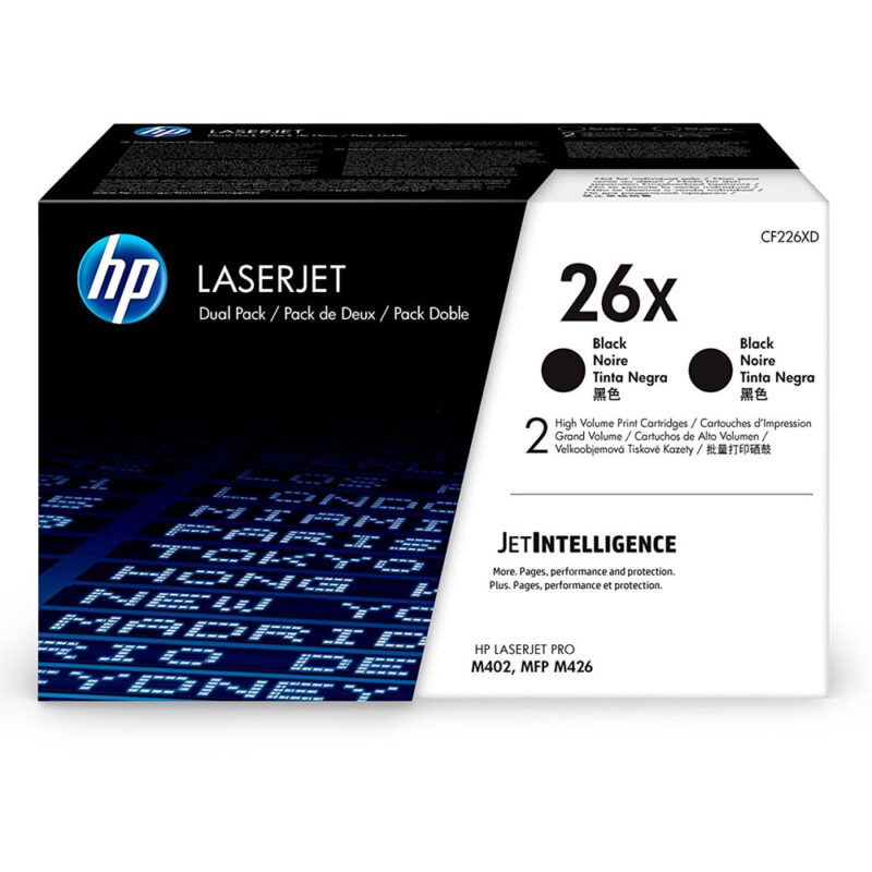 Toner Hp CF226XD Black HC 2-Pack (9k) (CF226XD) (HPCF226XD) Toner Hp CF226XD Black HC 2-Pack (9k) (CF226XD) (HPCF226XD)