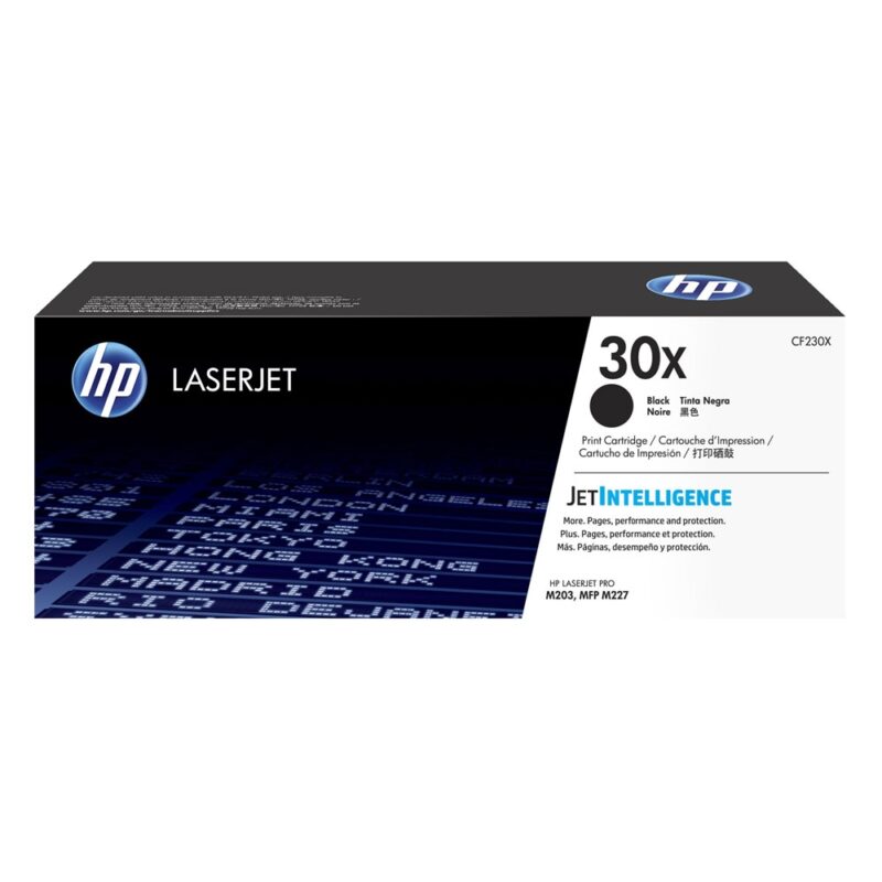 HP 30X LaserJet Black Toner HC (3.5k) (CF230X) (HPCF230X) HP 30X LaserJet Black Toner HC (3.5k) (CF230X) (HPCF230X)