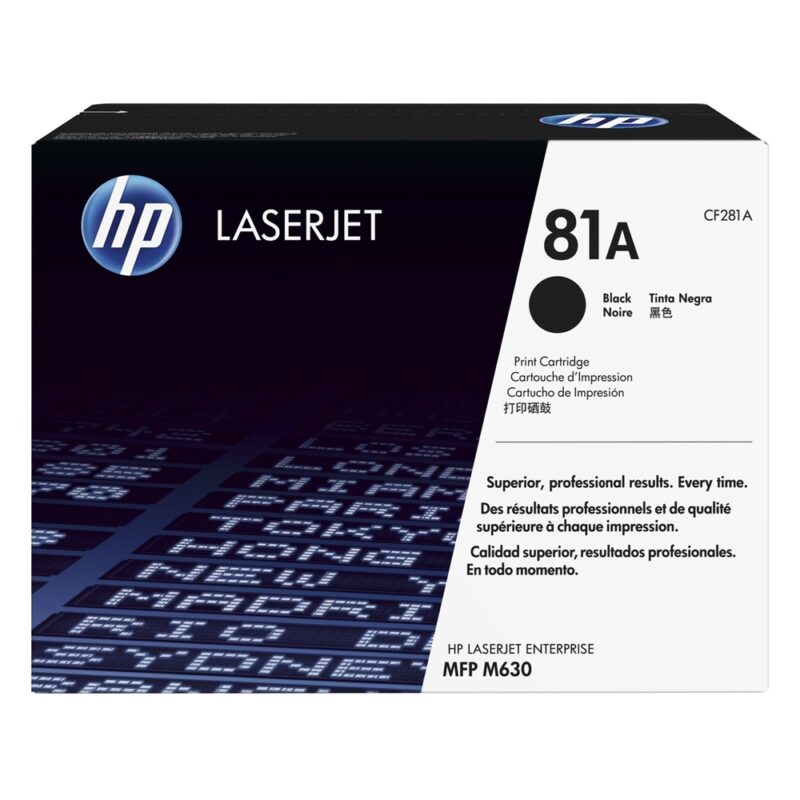 HP Toner 81A LJ M630 Black (10.5k) (CF281A) (HPCF281A)