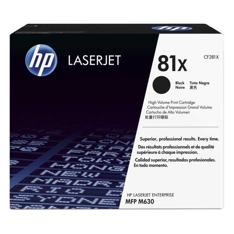 HP Toner 81X LJ M630 Black HC (25k) (CF281X) (HPCF281X) HP Toner 81X LJ M630 Black HC (25k) (CF281X) (HPCF281X)