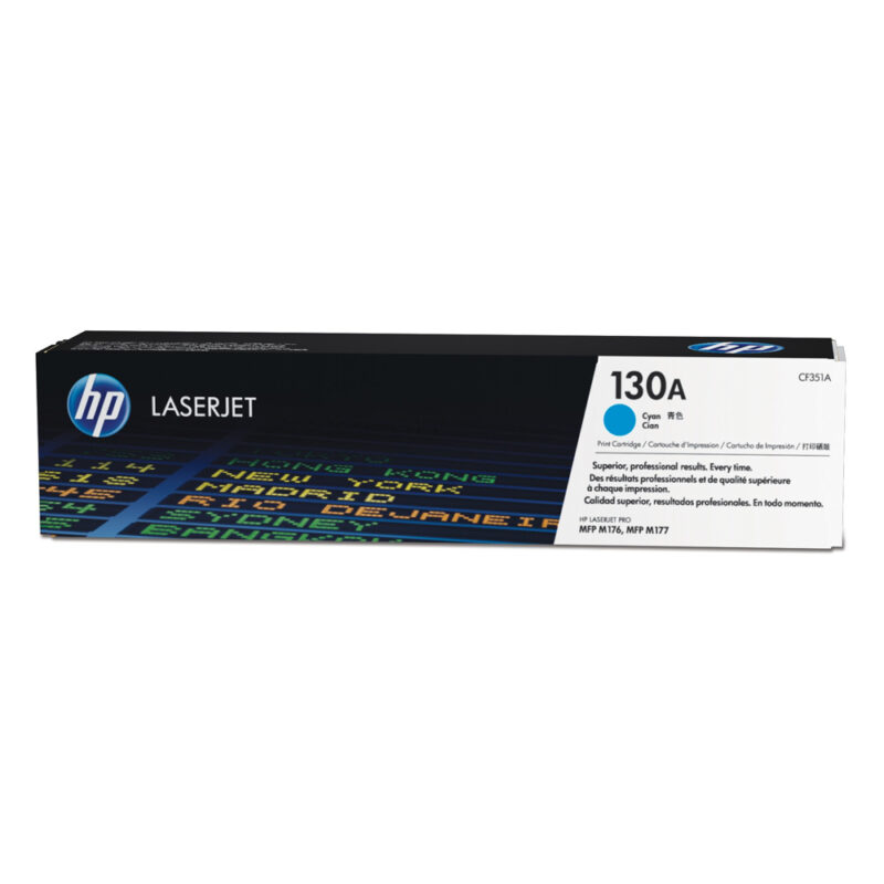 HP Toner 130A LJ PRO M176/177 Cyan (CF351A) (HPCF351A) HP Toner 130A LJ PRO M176/177 Cyan (CF351A) (HPCF351A)