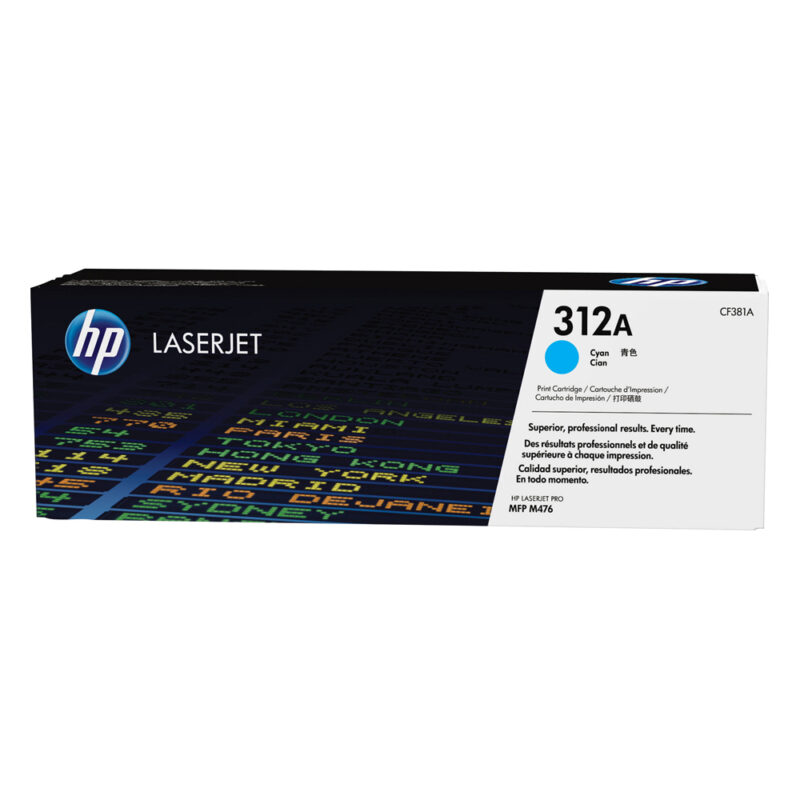HP 312A LaserJet Cyan Toner (2.7k) (CF381A) (HPCF381A) HP 312A LaserJet Cyan Toner (2.7k) (CF381A) (HPCF381A)