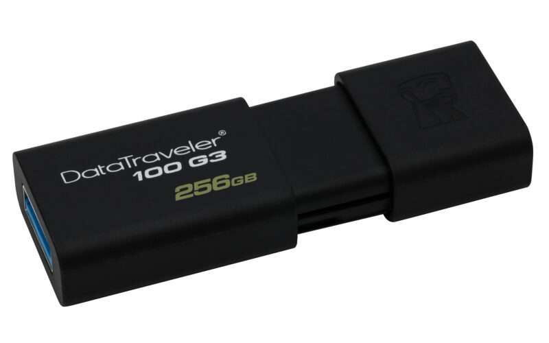 Kingston Data Traveler 100 G3 256GB USB 3.0 Flash Drive (Black) (DT100G3/256GB) (KINDT100G3/256GB) Kingston Data Traveler 100 G3 256GB USB 3.0 Flash Drive (Black) (DT100G3/256GB) (KINDT100G3/256GB)