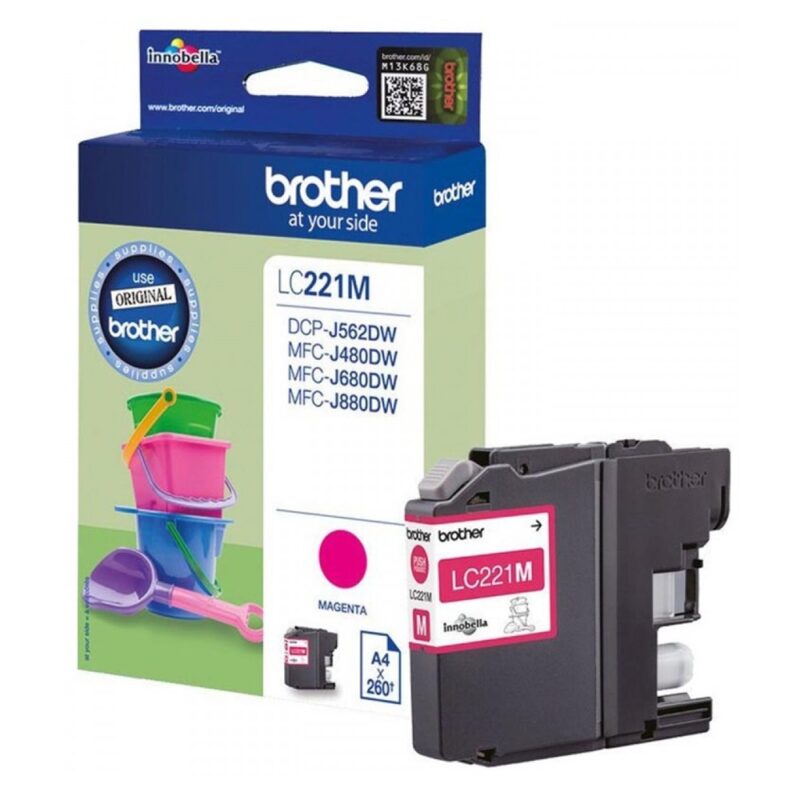 Brother Μελάνι Inkjet LC-221 Magenta (LC-221M) (BRO-LC-221M)