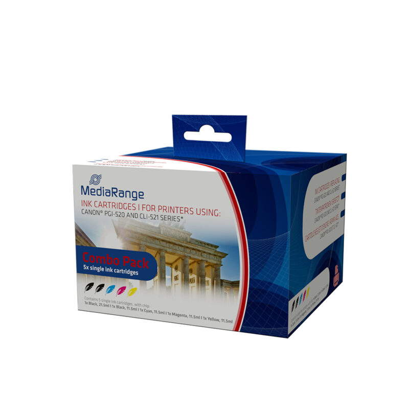 Inkjet MEDIARANGE Συμβατό για Εκτυπωτές Canon (Multipack) (PGI-520