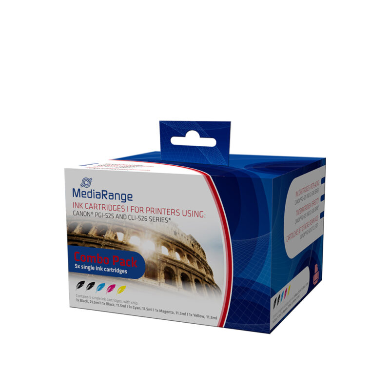 Inkjet MEDIARANGE Συμβατό για Εκτυπωτές Canon (Multipack) (PGI-525