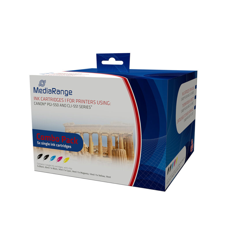 Inkjet MEDIARANGE Συμβατό για Εκτυπωτές Canon (Multipack) (PGI-550
