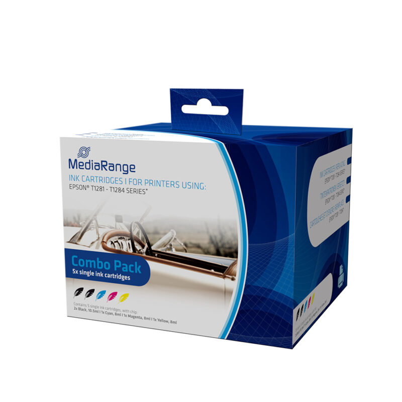 Inkjet MEDIARANGE Συμβατό για Εκτυπωτές Epson (Multipack) (T1281/T1284) (MRET128)