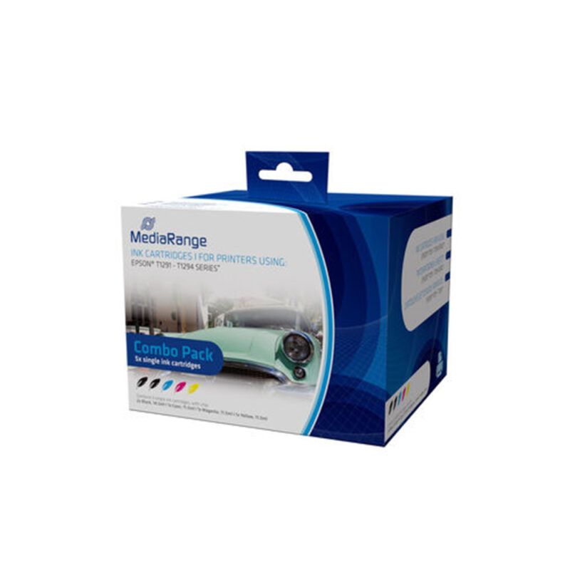 Inkjet MEDIARANGE Συμβατό για Εκτυπωτές Epson (Multipack) (T1291/T1294) Inkjet MEDIARANGE Συμβατό για Εκτυπωτές Epson (Multipack) (T1291/T1294)