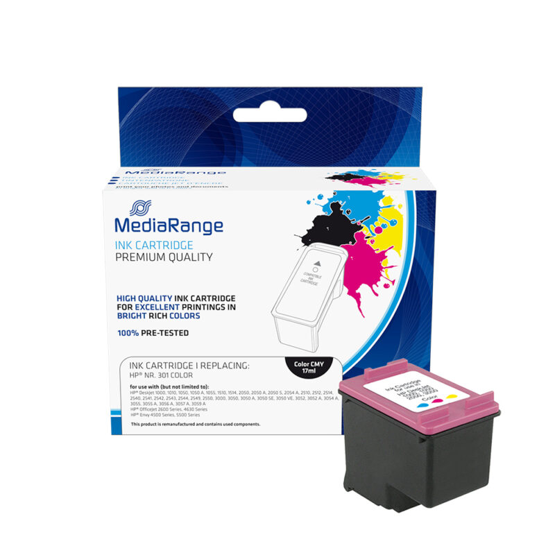 Inkjet MEDIARANGE Συμβατό για Εκτυπωτές HP (Colour) (No.301) (CH564EE) (MRHP301CMY)