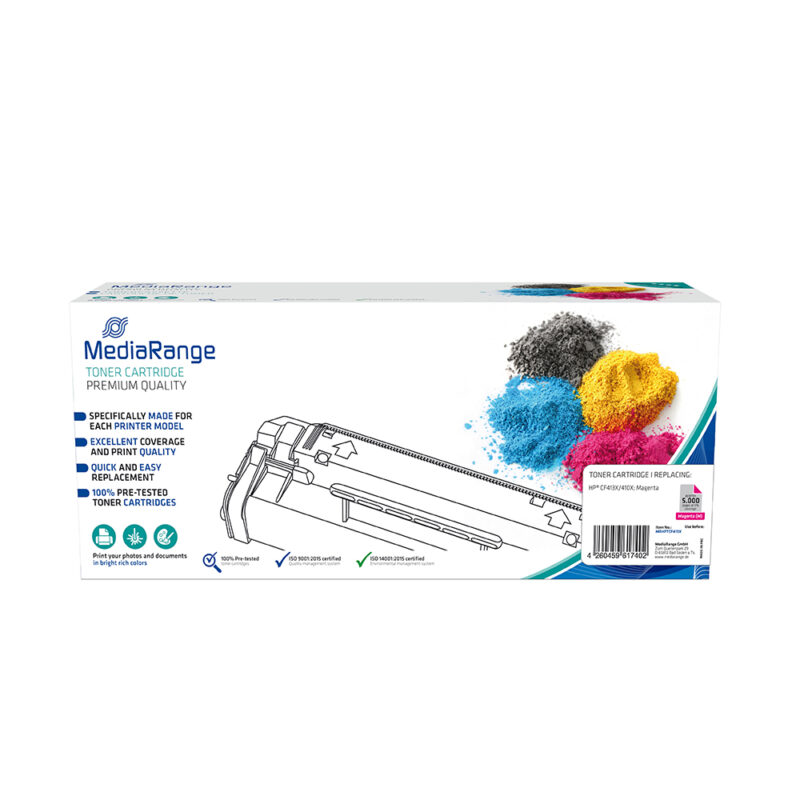 Toner MEDIARANGE Συμβατό για Εκτυπωτές HP (Magenta) (CF413X/410X) (MRHPTCF413X)
