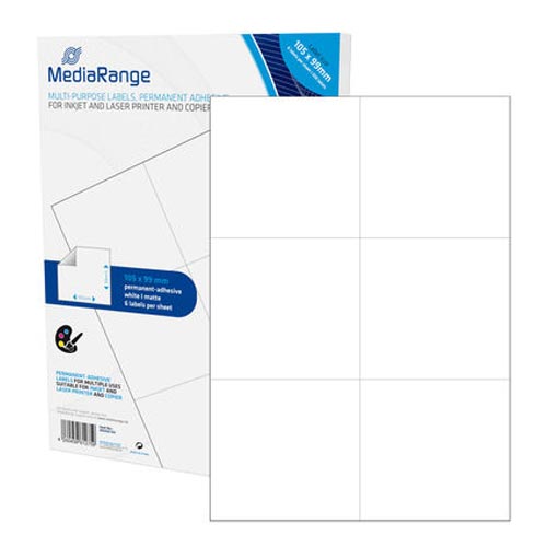 MediaRange Ετικέτες Γενικής Χρήσης 105x99mm. Λευκές (300 Pack) (MRINK144) MediaRange Ετικέτες Γενικής Χρήσης 105x99mm. Λευκές (300 Pack) (MRINK144)