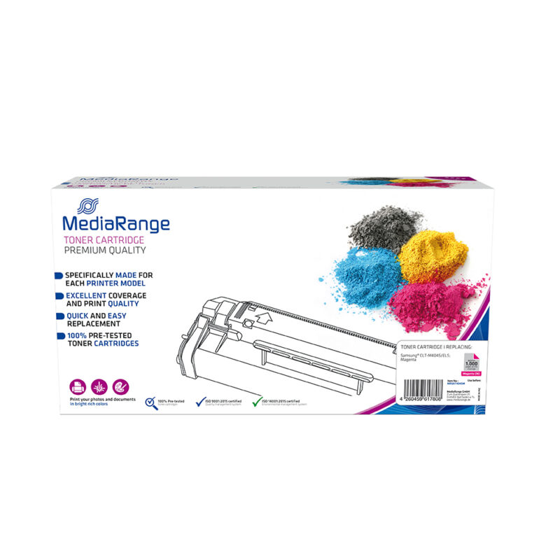 Toner MEDIARANGE Συμβατό για Εκτυπωτές Samsung (Magenta) (CLT-M404S) (MRSAT404SM) Toner MEDIARANGE Συμβατό για Εκτυπωτές Samsung (Magenta) (CLT-M404S) (MRSAT404SM)
