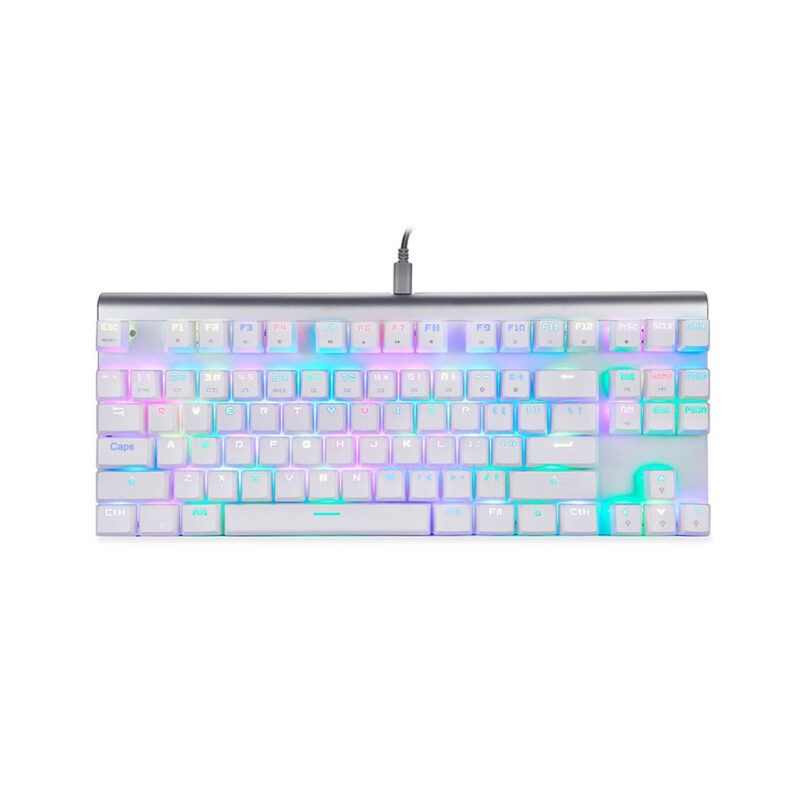 Motospeed CK101 Wired mechanical keyboard RGB white color with red switch GR layout