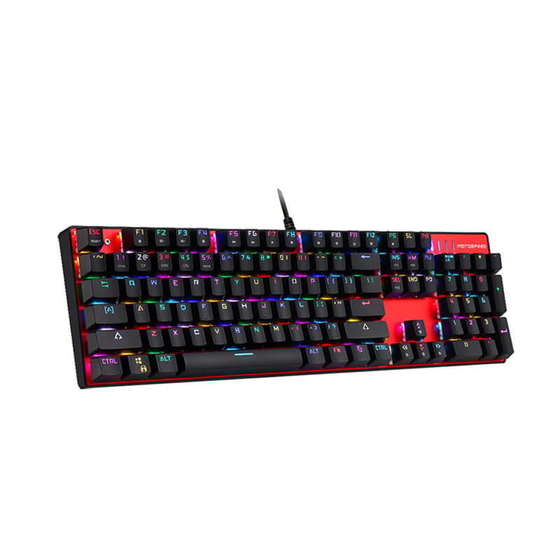 Motospeed CK104 Red Wired mechaninal Keyboard RGB Black Switch GR Layout Motospeed CK104 Red Wired mechaninal Keyboard RGB Black Switch GR Layout
