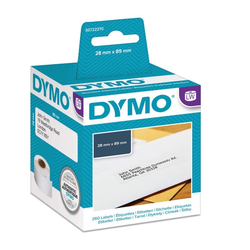 Ετικέτες Ταχυδρομικών Αποστολών DYMO Address Labels 99010 28 x 89 mm (Λευκές) (2 Ρολά) (DYMO99010)