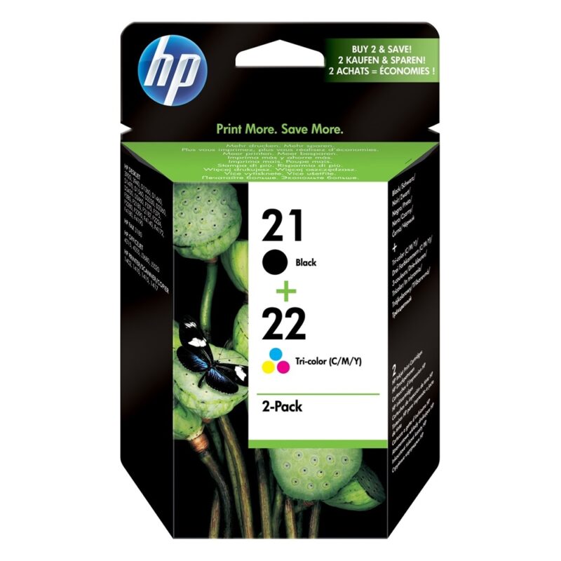HP Μελάνι Inkjet 2 Pack No.21 & No.22 (SD367AE) (HPSD367AE) HP Μελάνι Inkjet 2 Pack No.21 & No.22 (SD367AE) (HPSD367AE)