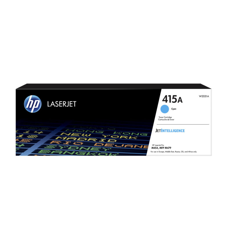 HP 415A Cyan LaserJet Toner Cartridge (2.1k) (W2031A) (HPW2031A) HP 415A Cyan LaserJet Toner Cartridge (2.1k) (W2031A) (HPW2031A)