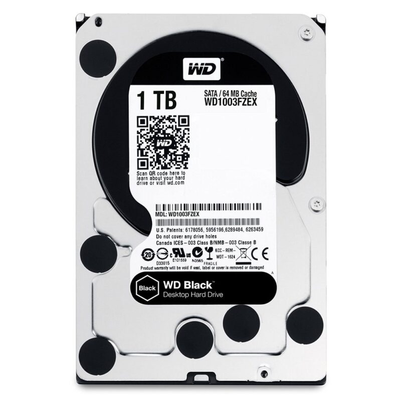 Western Digital Εσωτερικός Σκληρός Δίσκος 1TB (Black 3.5'') (WD1003FZEX) Western Digital Εσωτερικός Σκληρός Δίσκος 1TB (Black 3.5'') (WD1003FZEX)