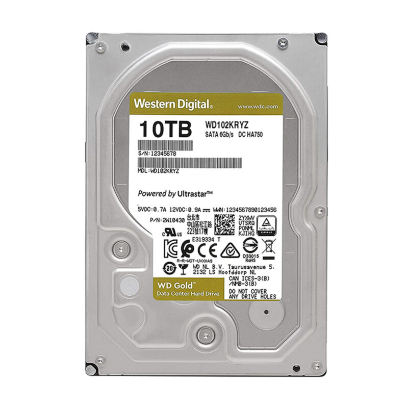 Western Digital Εσωτερικός Σκληρός Δίσκος 10TB (Gold 3.5") (WD102KRYZ) Western Digital Εσωτερικός Σκληρός Δίσκος 10TB (Gold 3.5") (WD102KRYZ)