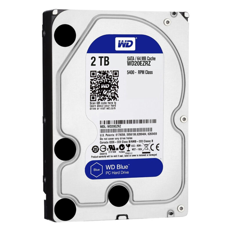 Western Digital Εσωτερικός Σκληρός Δίσκος 2 TB (Blue 3.5") (WD20EZRZ)