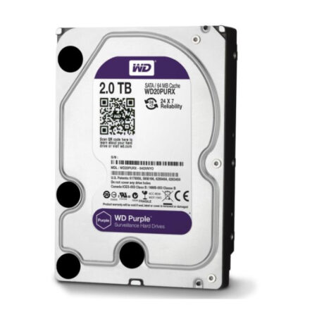 Western Digital Εσωτερικός Σκληρός Δίσκος 2 TB (Purple 3.5") (WD20PURZ)